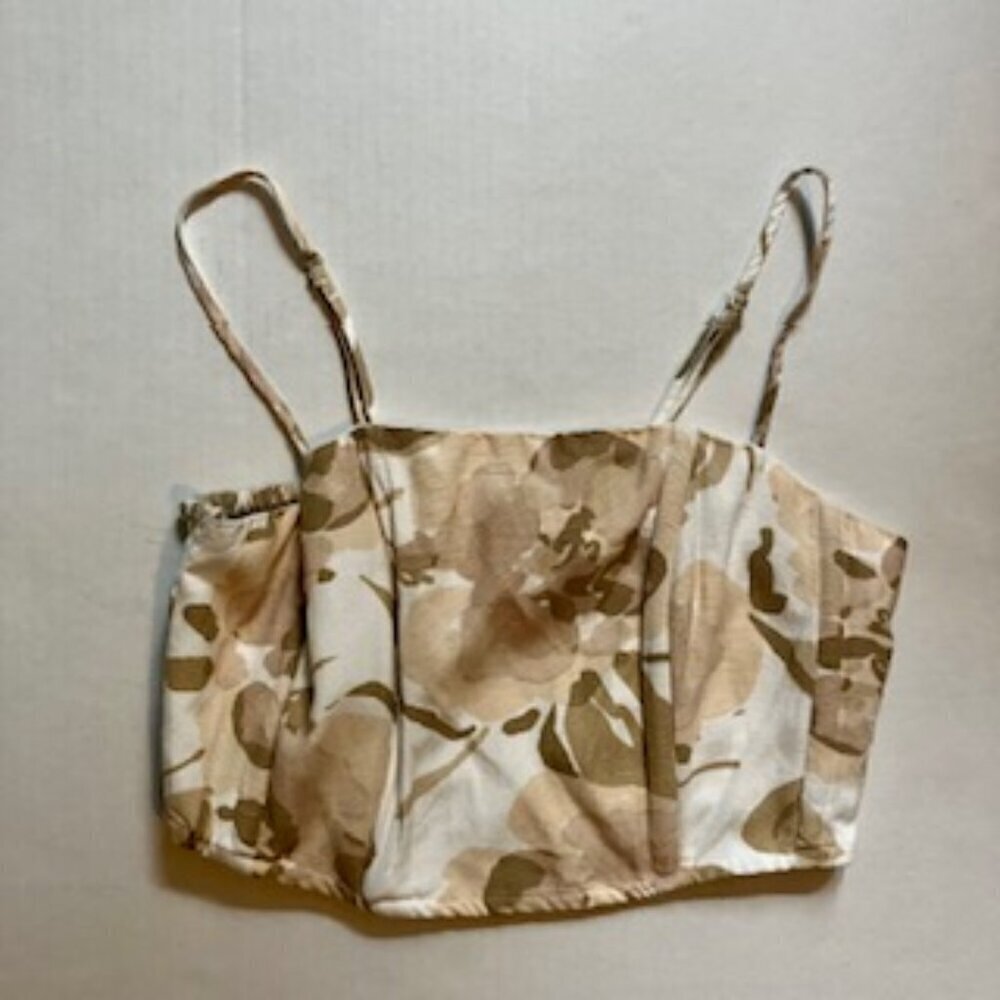 Midnight Sky cropped camo shirt size large